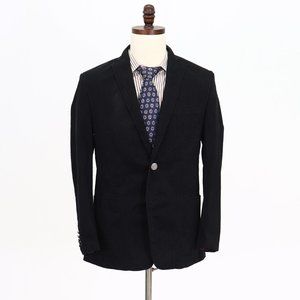 Tallia 38R Black Striped 2-Button Sport Coat Blazer Jacket B208
